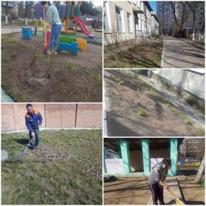 Angajații instituțiilor din sectorul Centru sunt activ implicați în procesul de salubrizare a teritoriilor aferente și adiacente